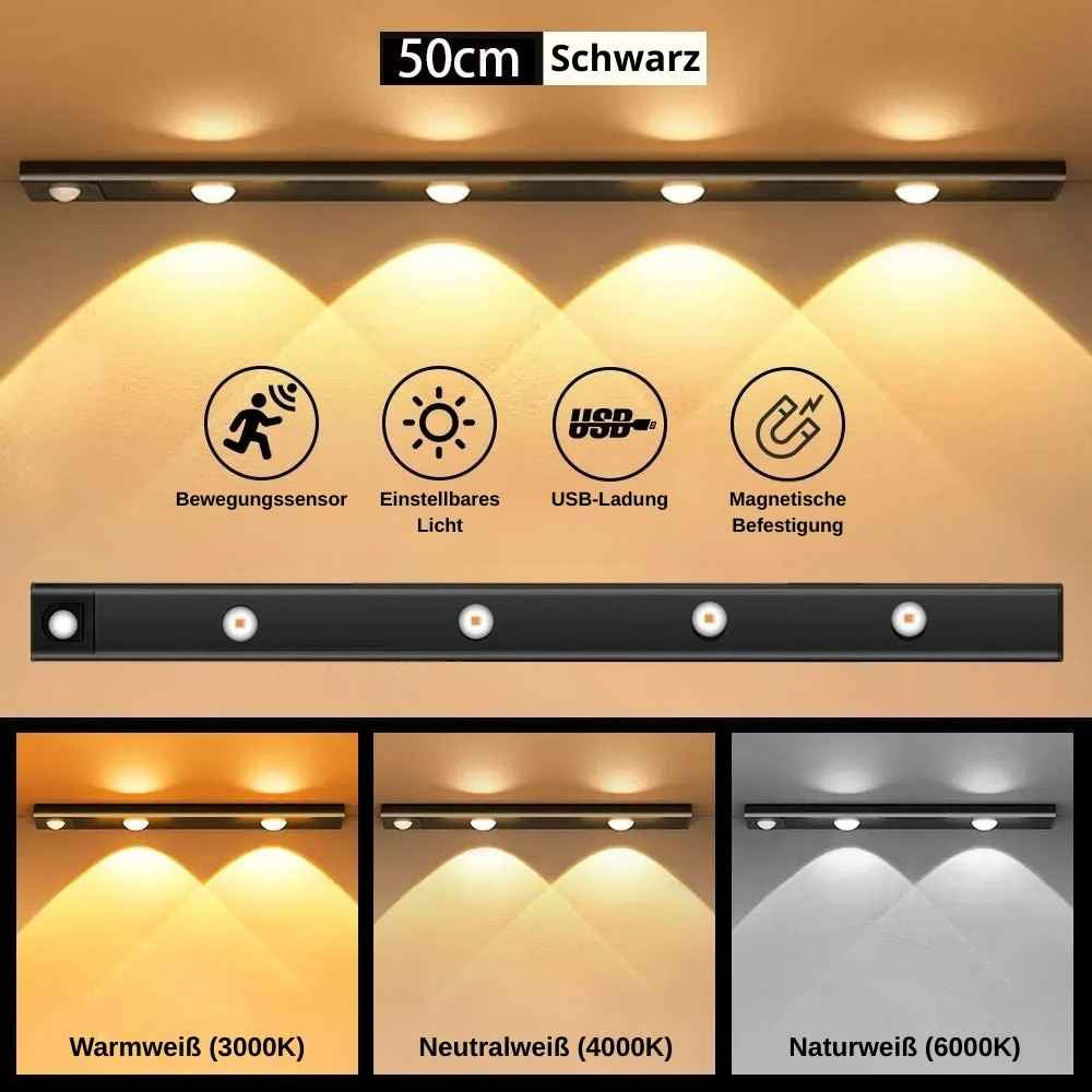 LED-Schrank- und Regalleuchte mit Bewegungssensor