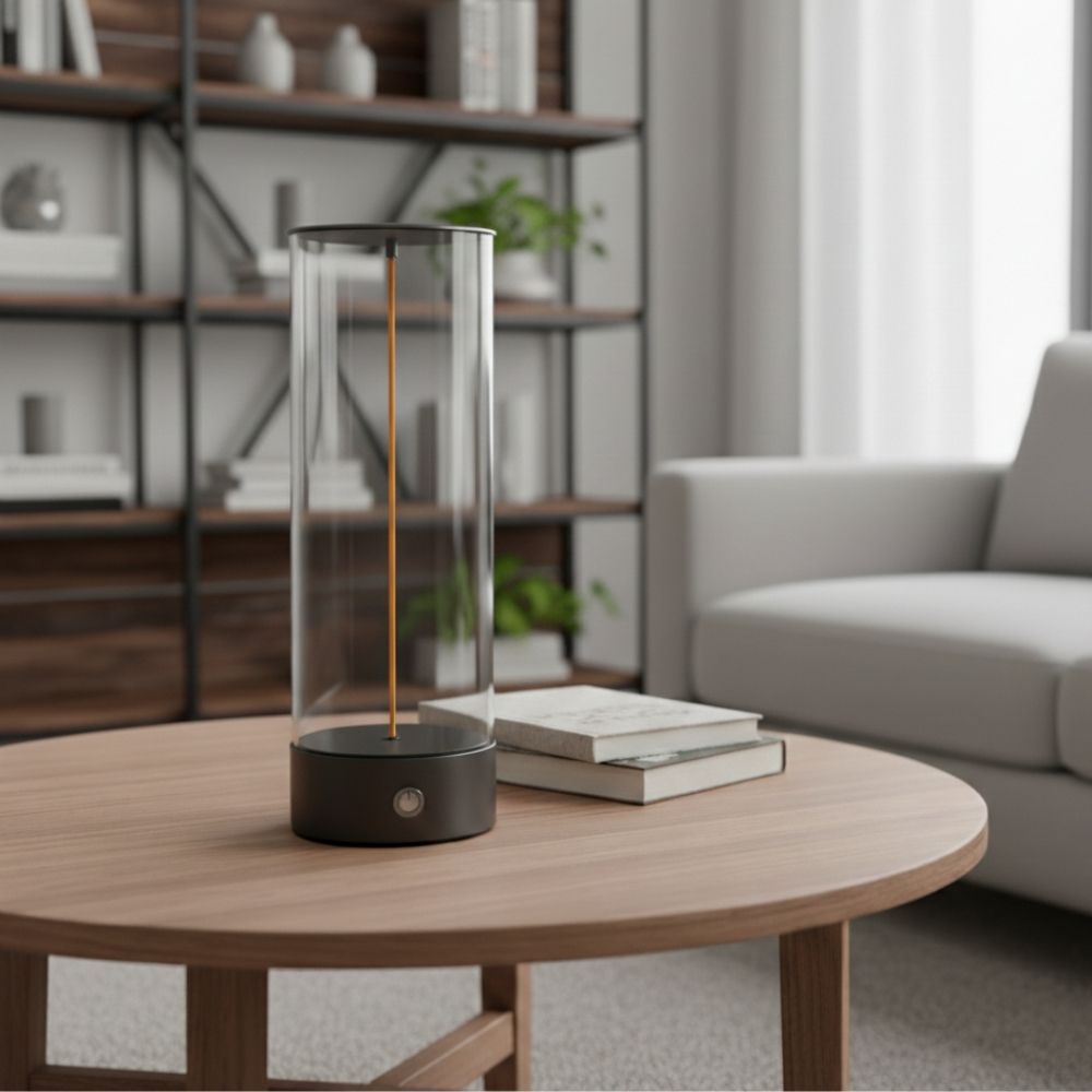 Interaktive Leuchte mit magnetischem LED-Filament