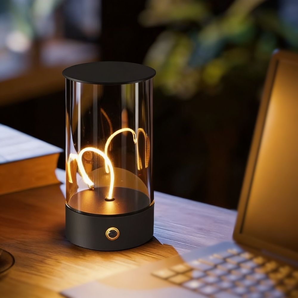 Interaktive Leuchte mit magnetischem LED-Filament