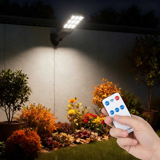 Solar-LED-Strahler mit Fernbedienung