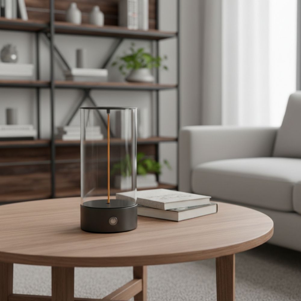 Interaktive Leuchte mit magnetischem LED-Filament