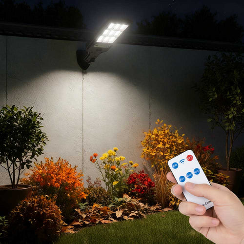 Solar-LED-Strahler mit Fernbedienung